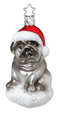 Baumschmuck "Weihnachtsmops"