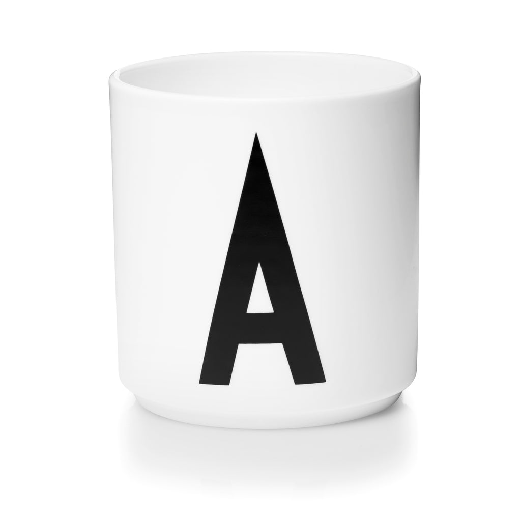 Personal Porzellan Becher weiß