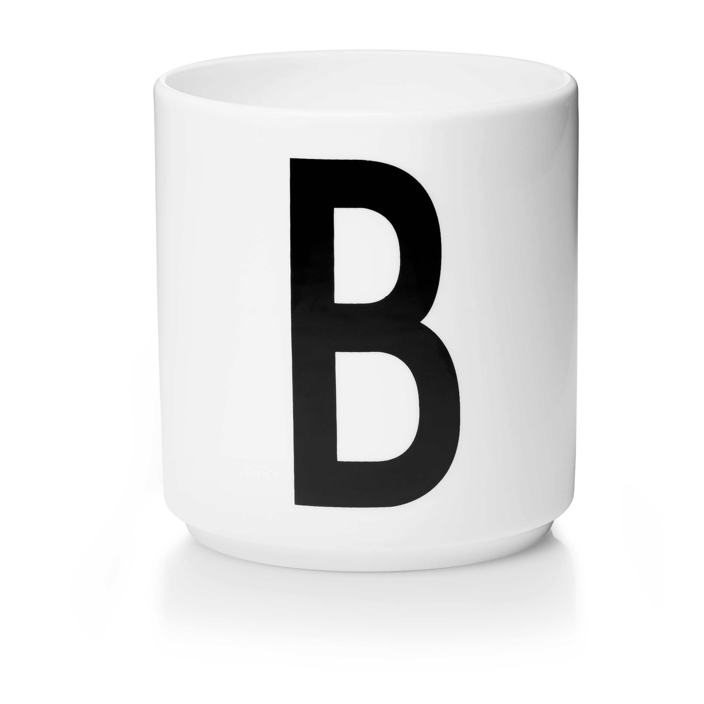 Personal Porzellan Becher weiß