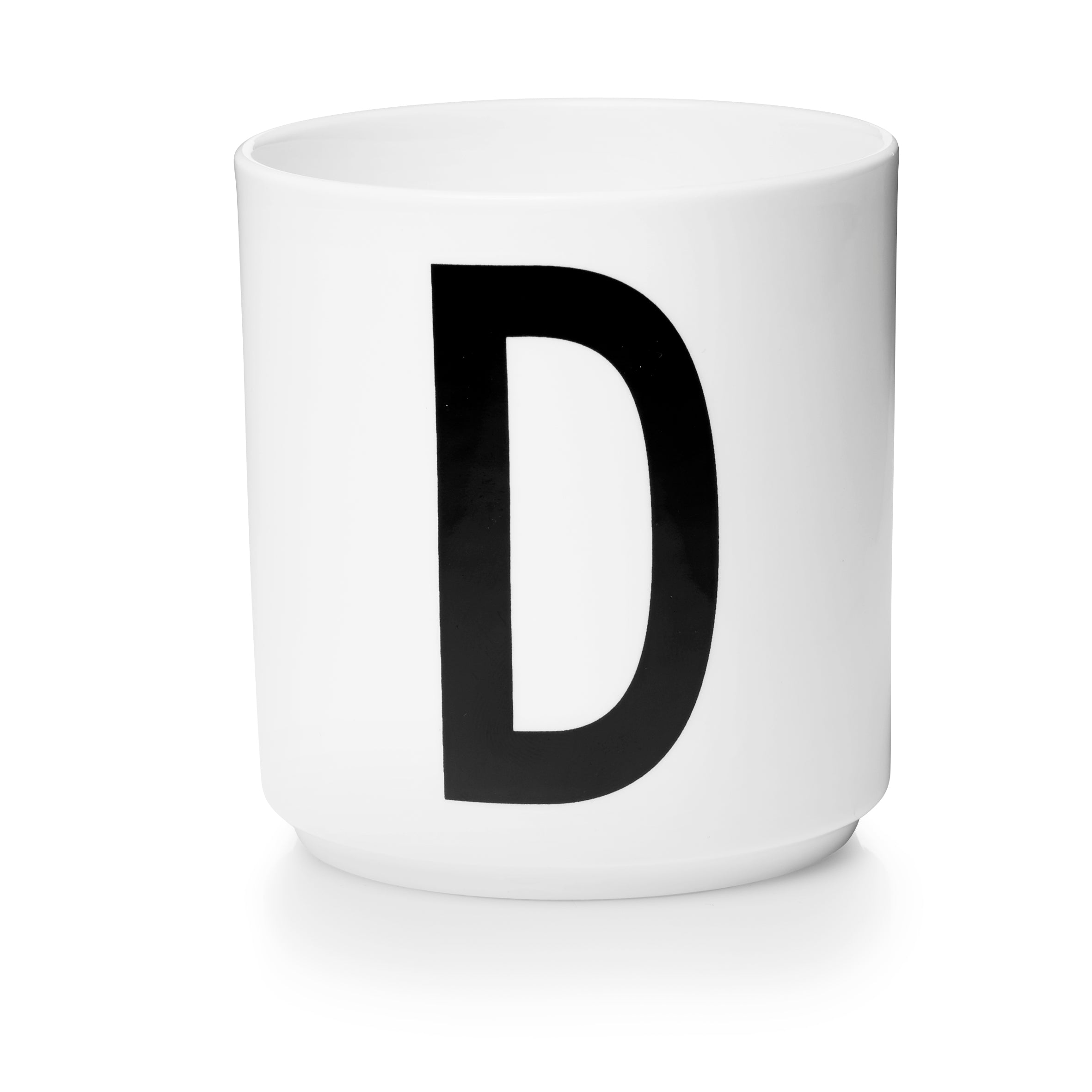 Personal Porzellan Becher weiß