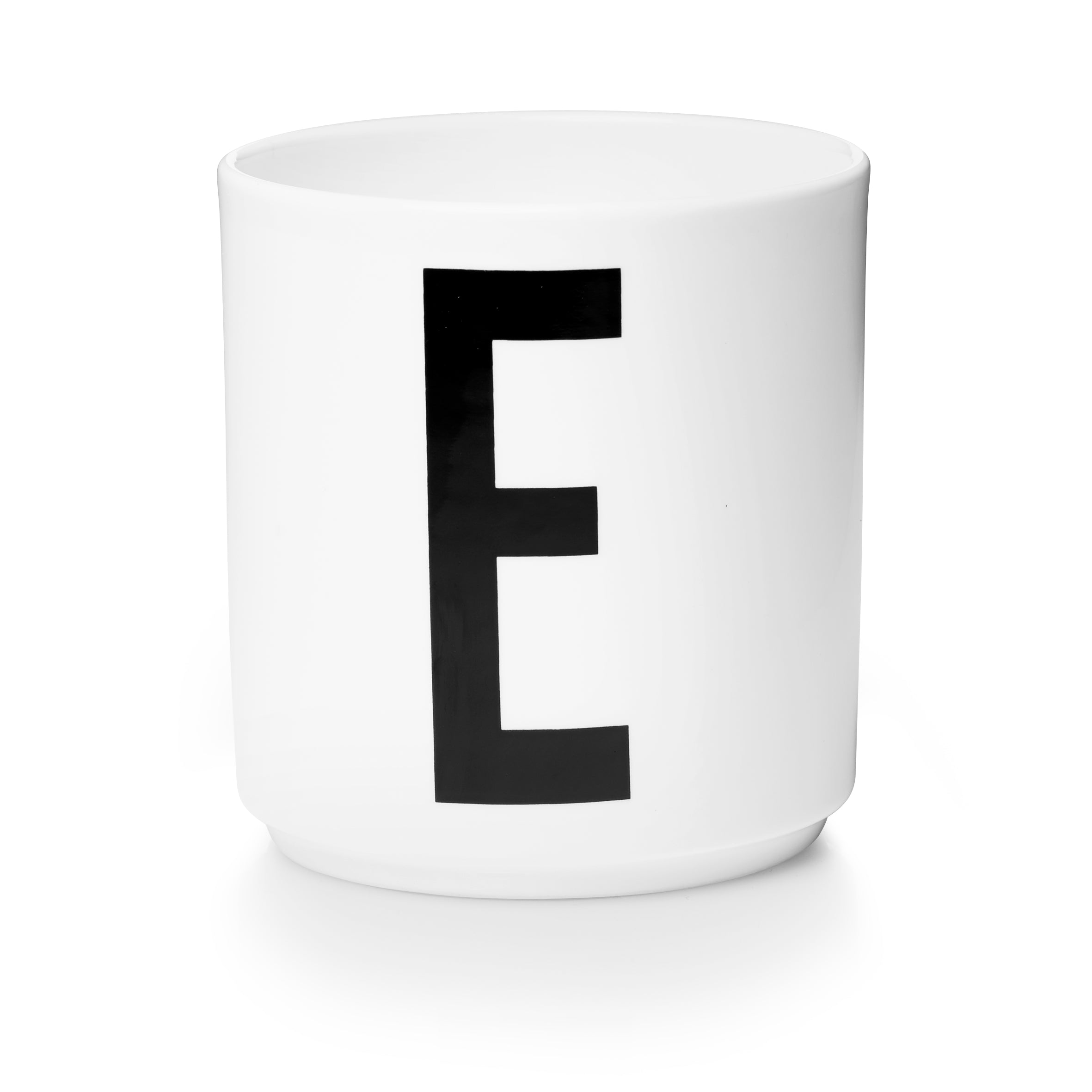 Personal Porzellan Becher weiß