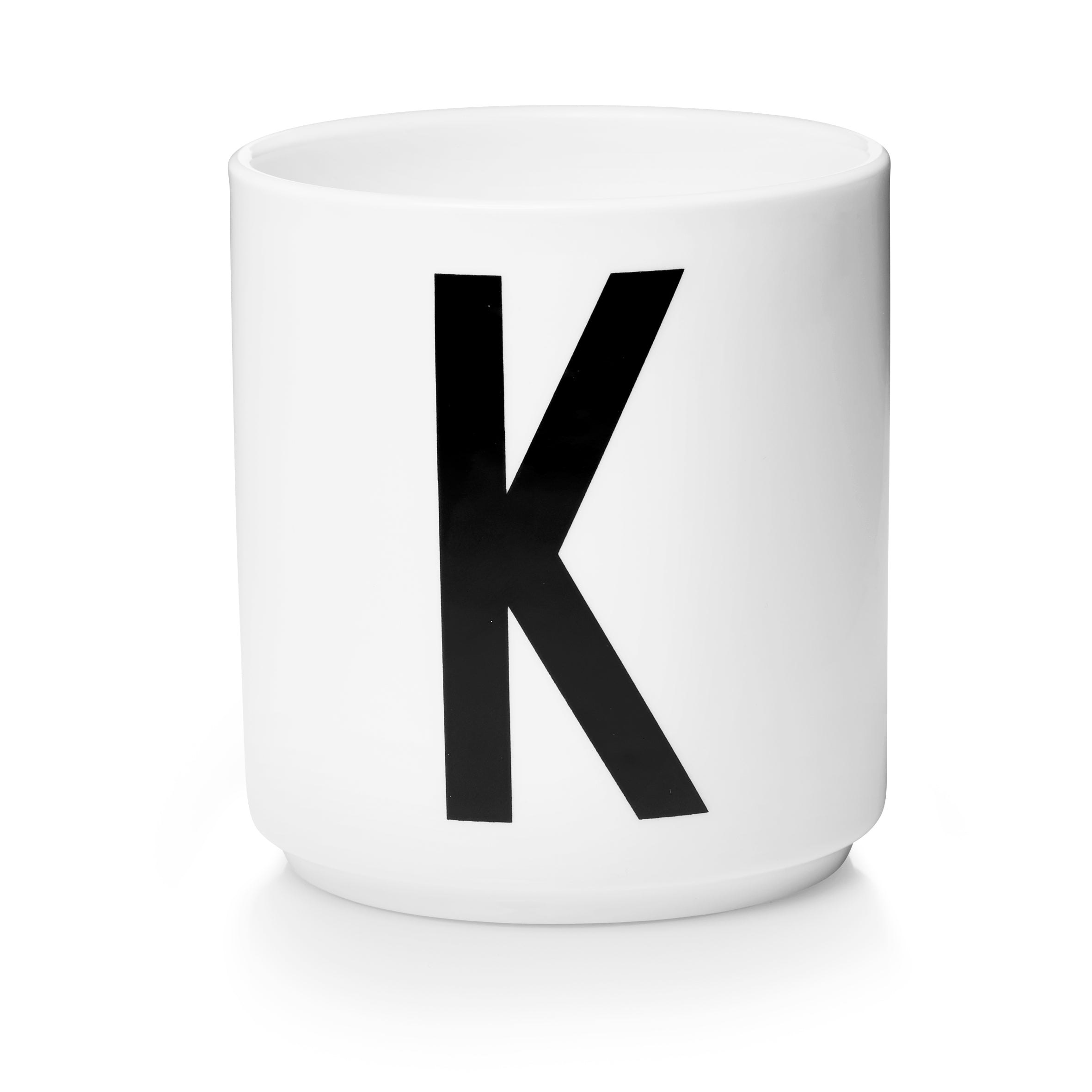 Personal Porzellan Becher weiß