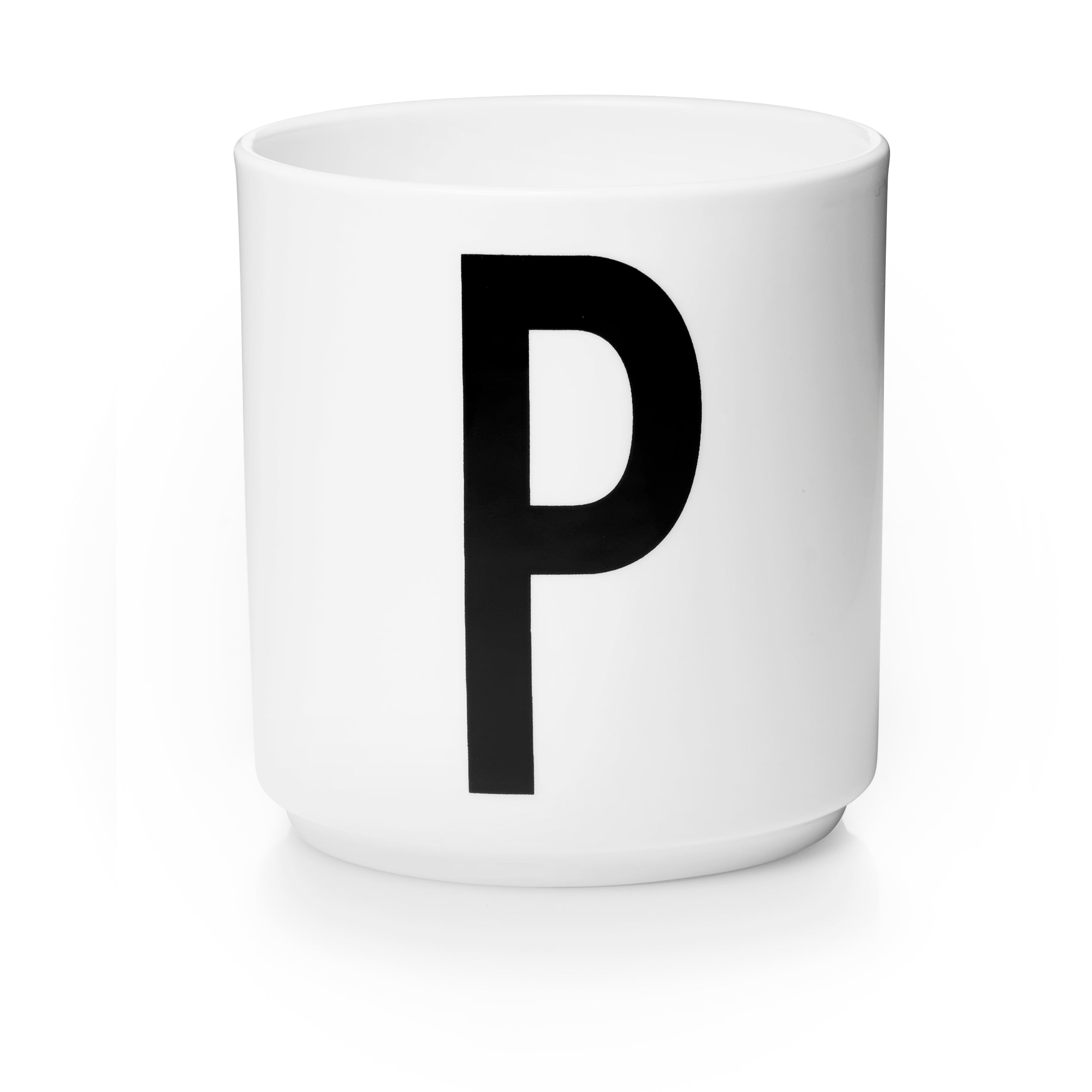 Personal Porzellan Becher weiß