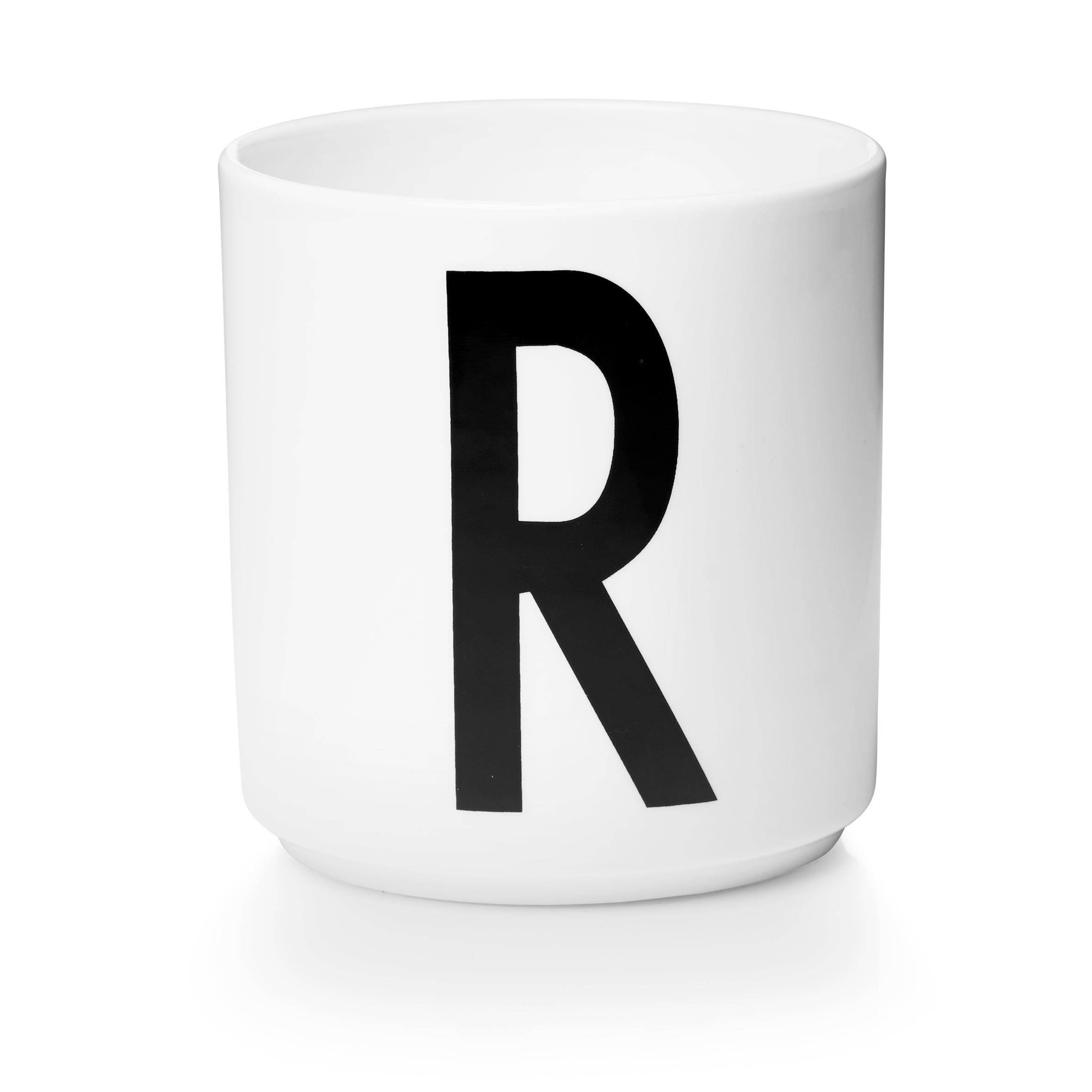 Personal Porzellan Becher weiß