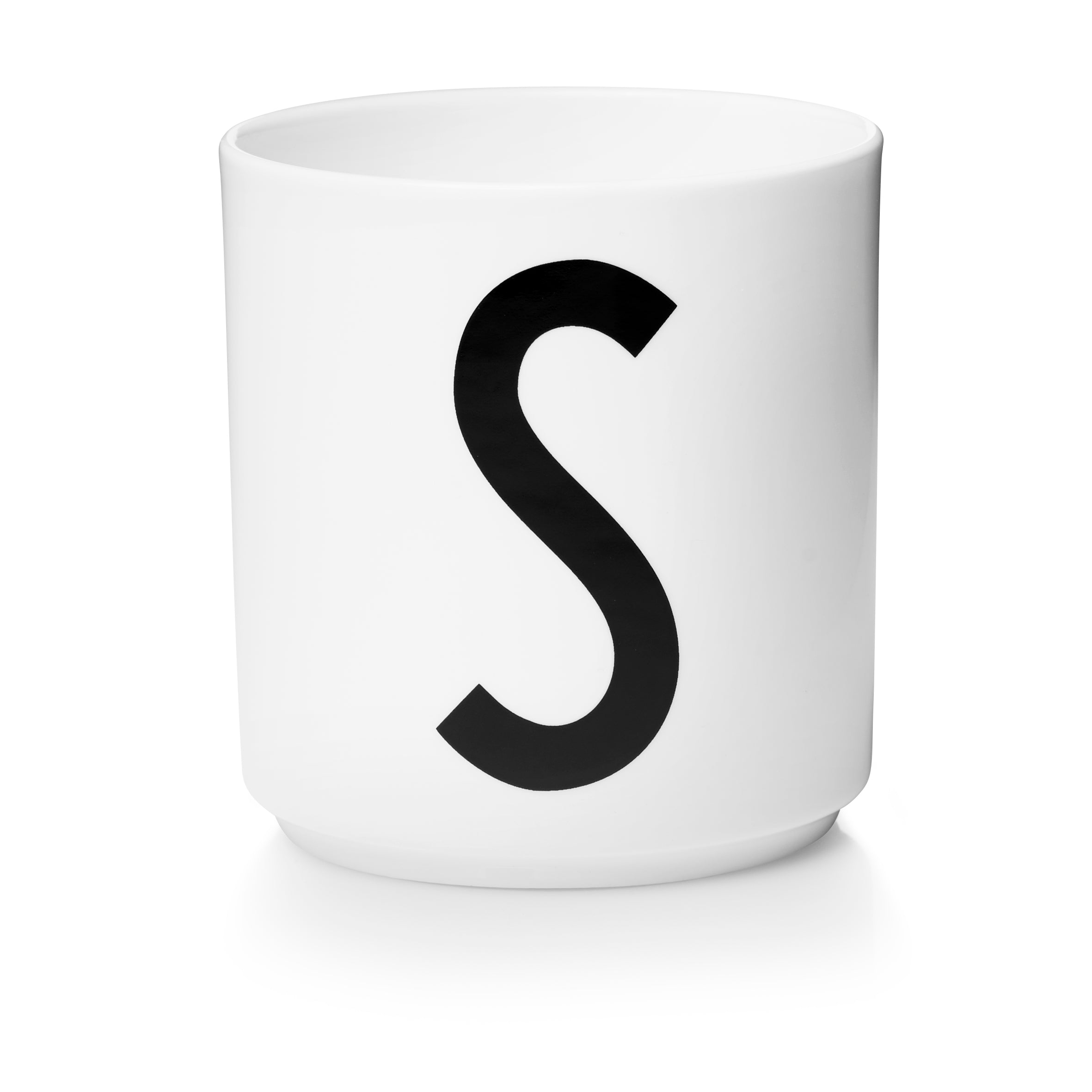 Personal Porzellan Becher weiß