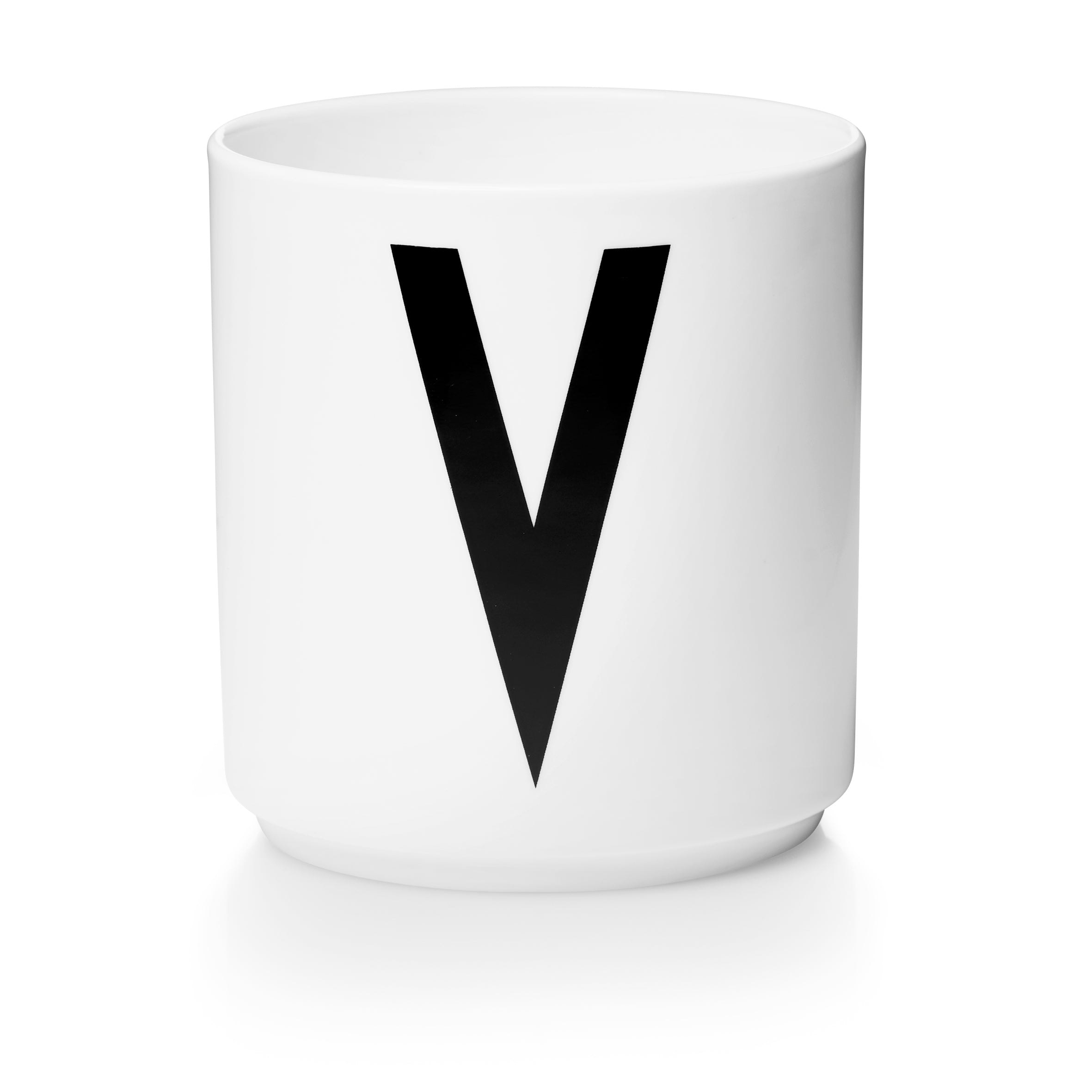 Personal Porzellan Becher weiß
