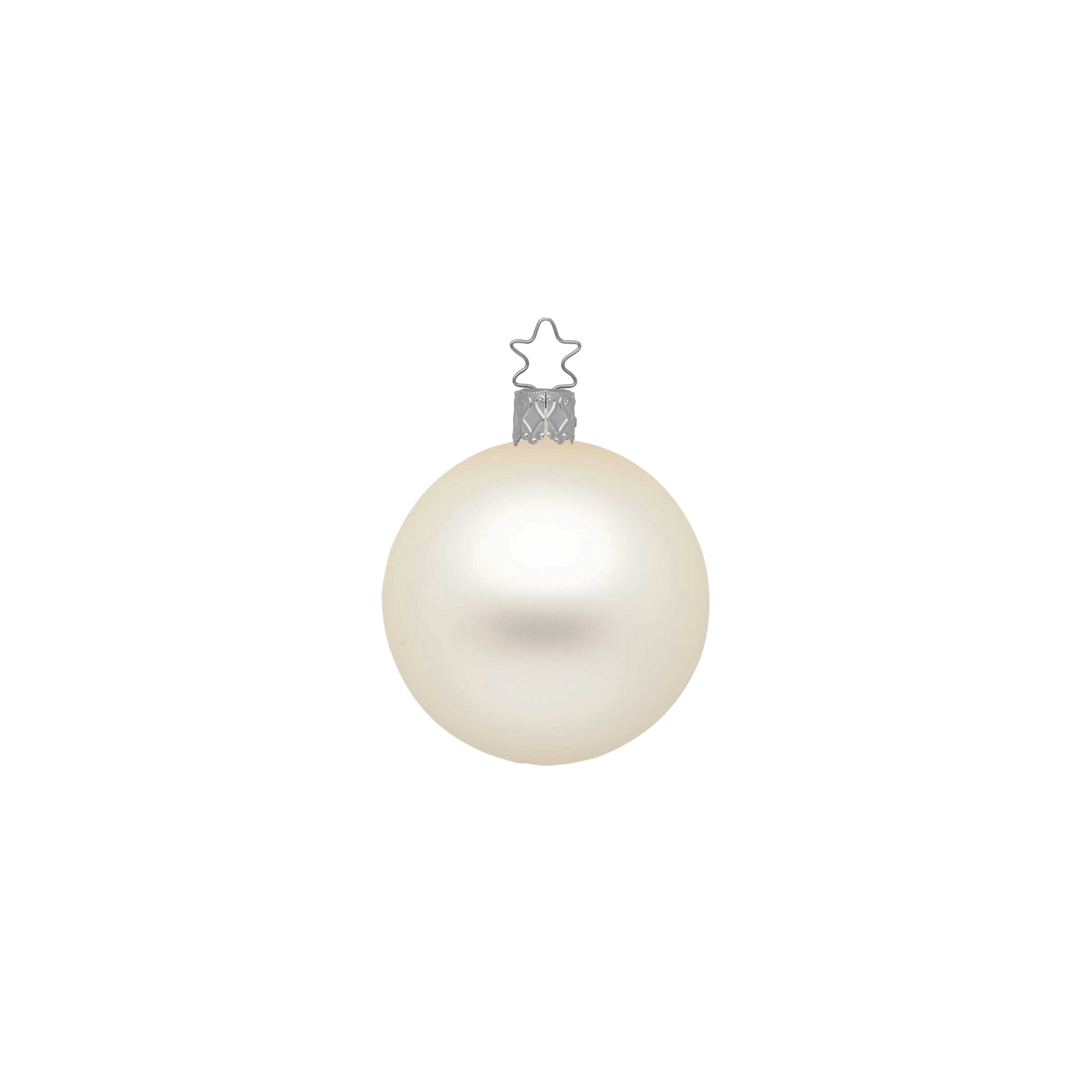Weihnachtskugel, champagner matt klein