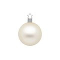 Weihnachtskugel, champagner matt groß