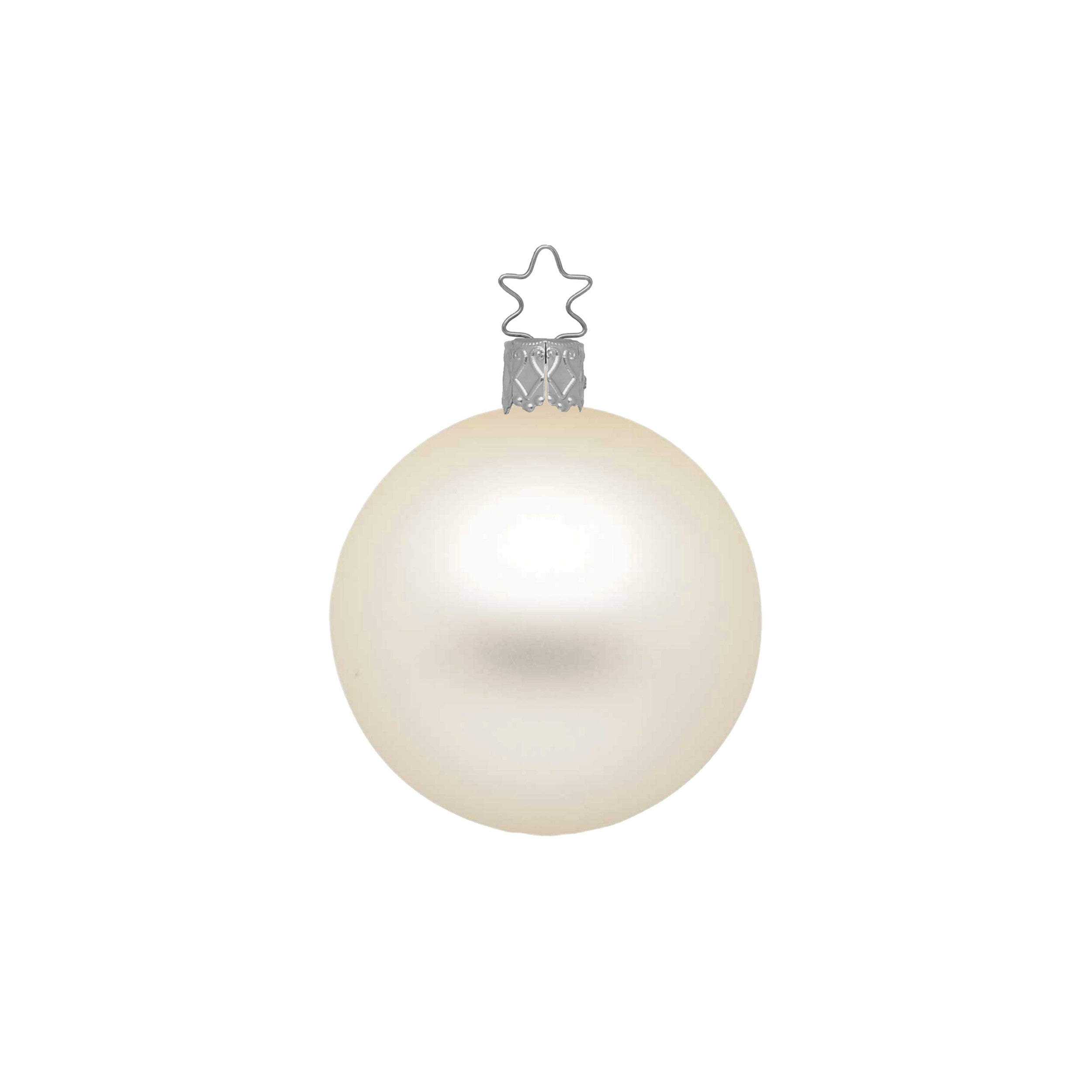 Weihnachtskugel, champagner matt groß
