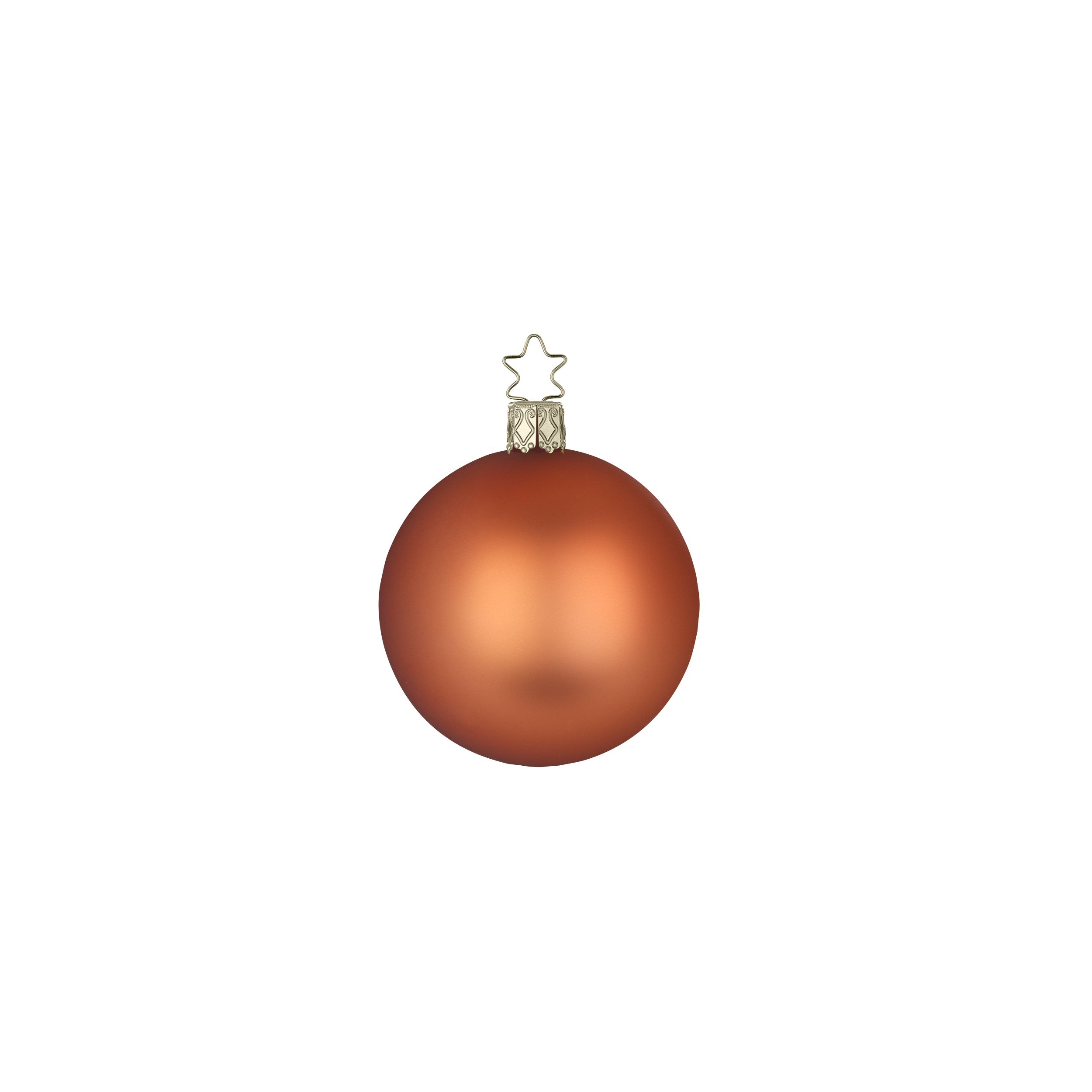 Weihnachtsbaumkuge, sandelholz matt, klein