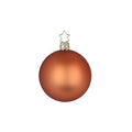 Weihnachtsbaumkuge, sandelholz matt, groß