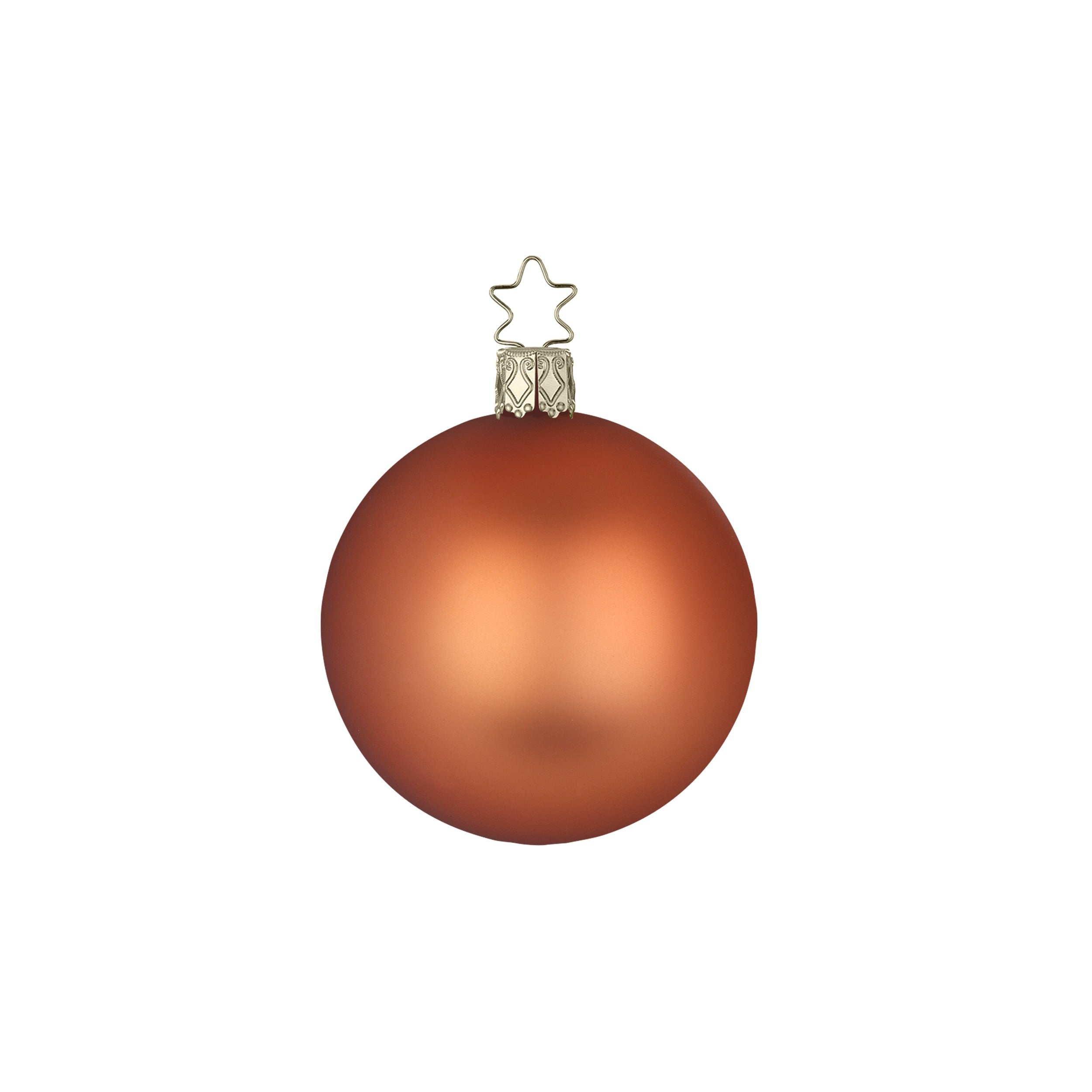 Weihnachtsbaumkuge, sandelholz matt, groß