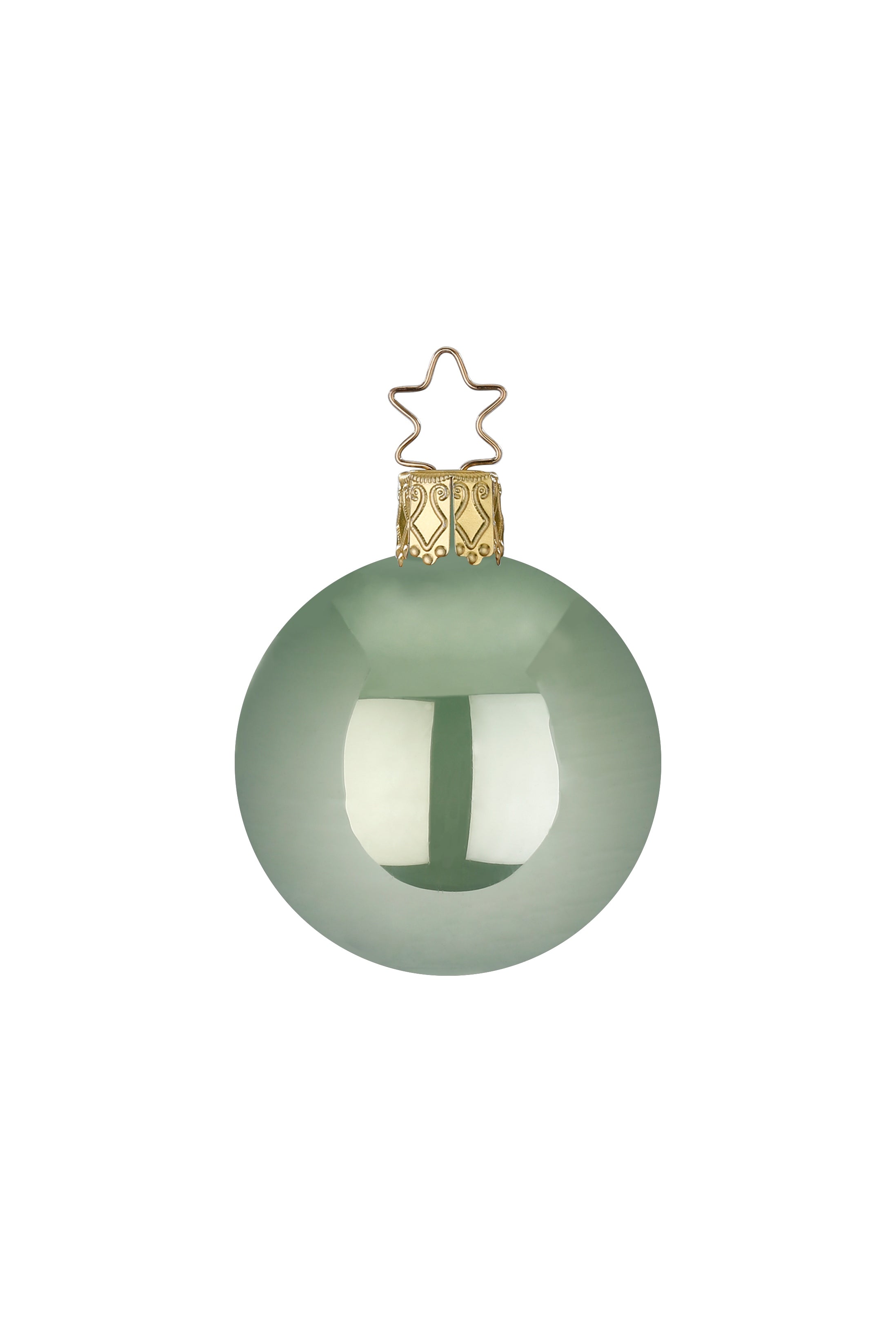 Weihnachtsbaumkugel, salbei opal mittel