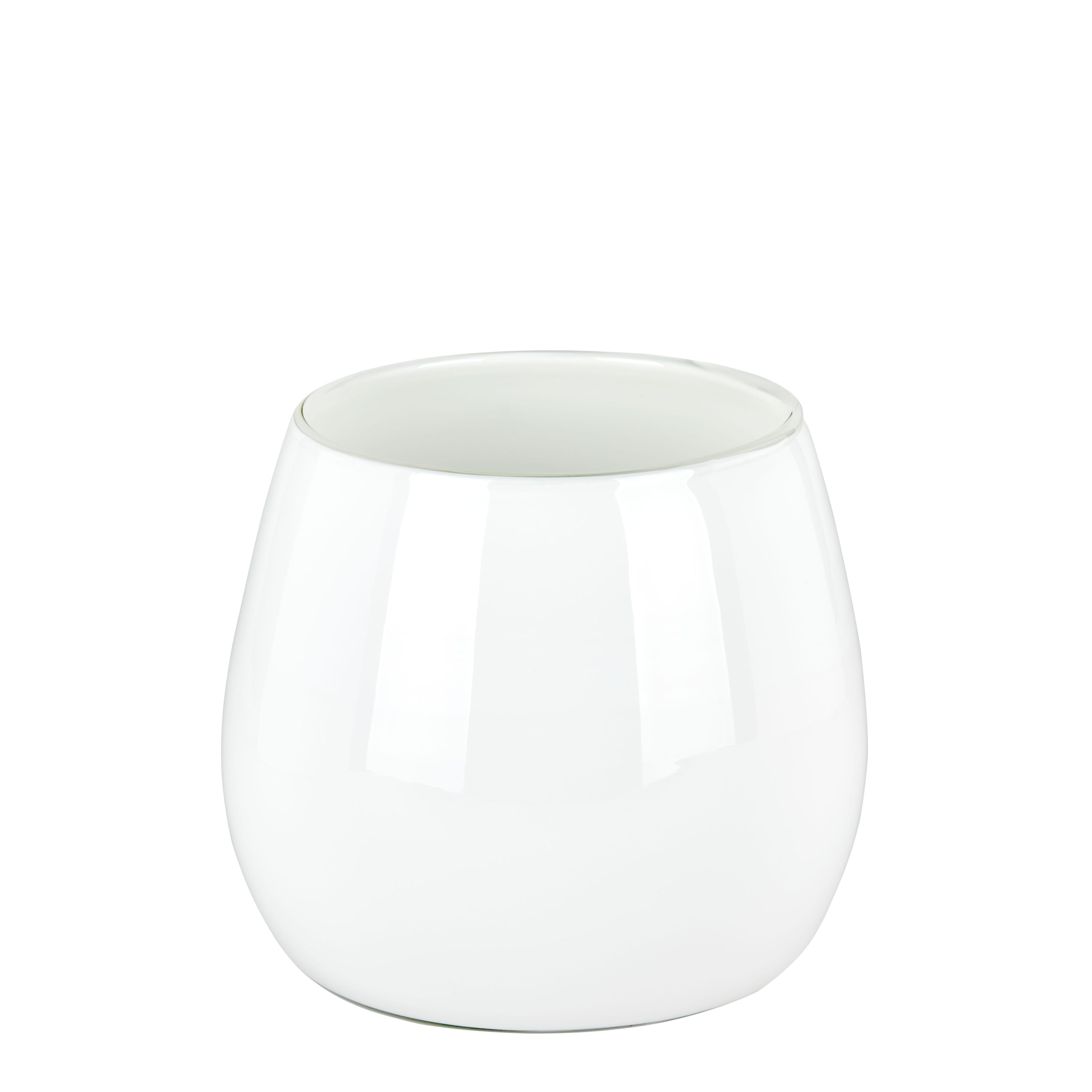 Pisano Vase mittel weiß