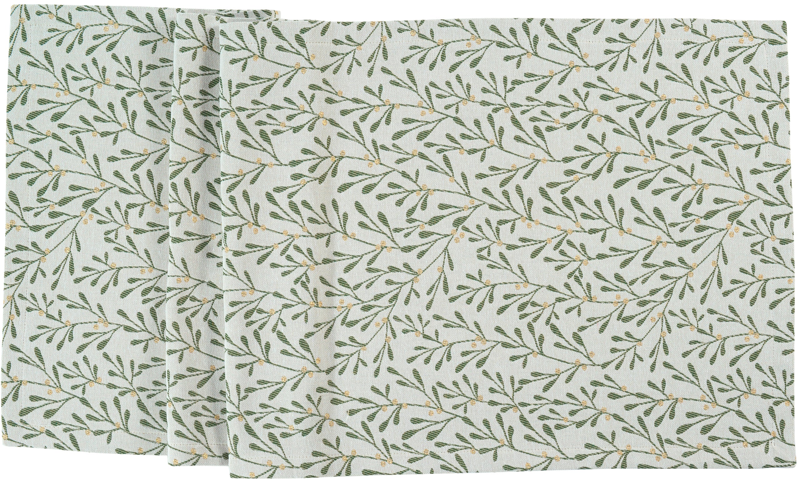 Tischläufer Misty 50x140cm ecru/green