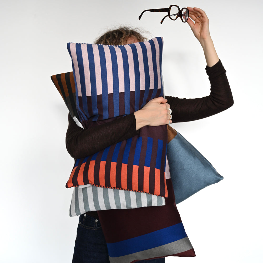 Kissen inkl. Füllung "Double Stripe" 60x35cm