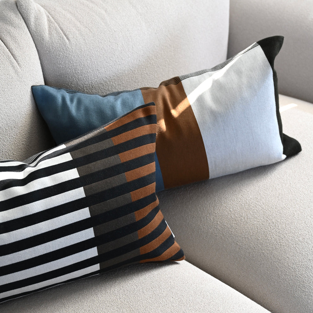 Kissen inkl. Füllung "Double Stripe" 60x35cm