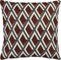 Kissenhülle Titus 50x50cm marsala/blue