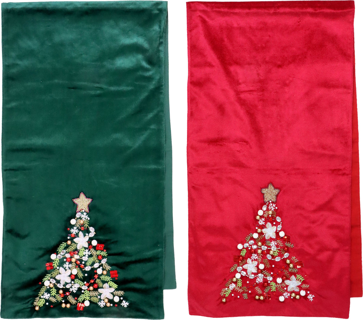 Tischläufer Samt Noel 40x150cm