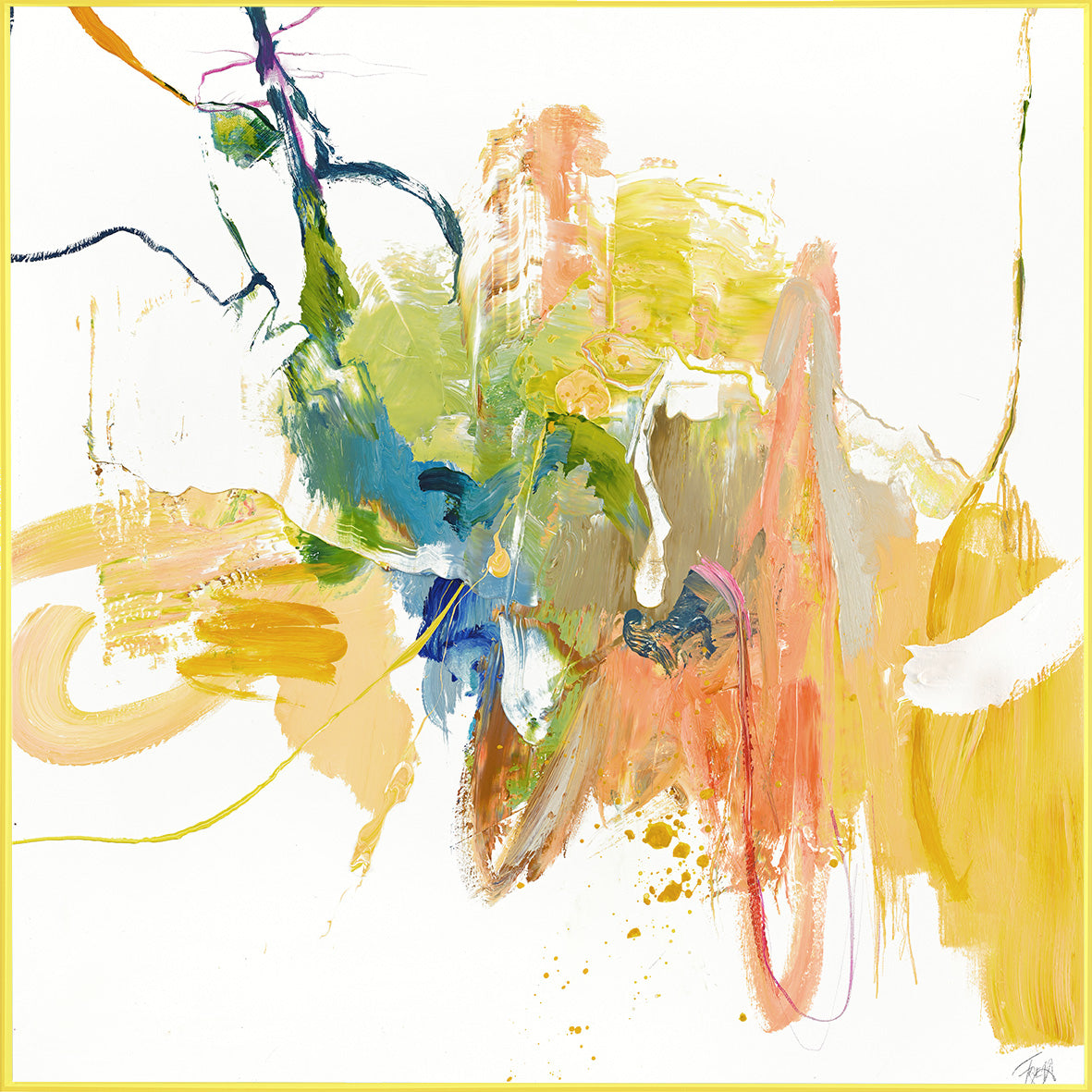 Bild mit Acrylrahmen 100x100cm