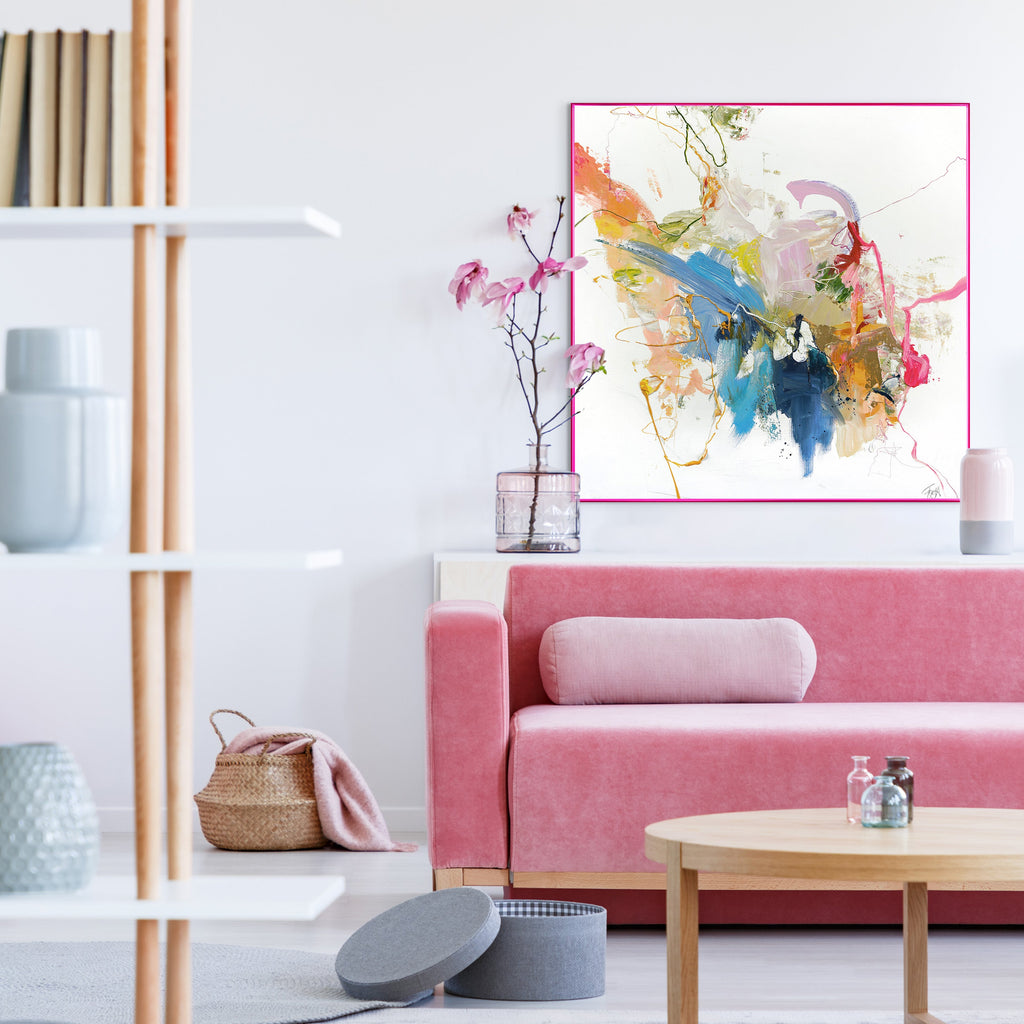 Bild mit Acrylrahmen 100x100cm