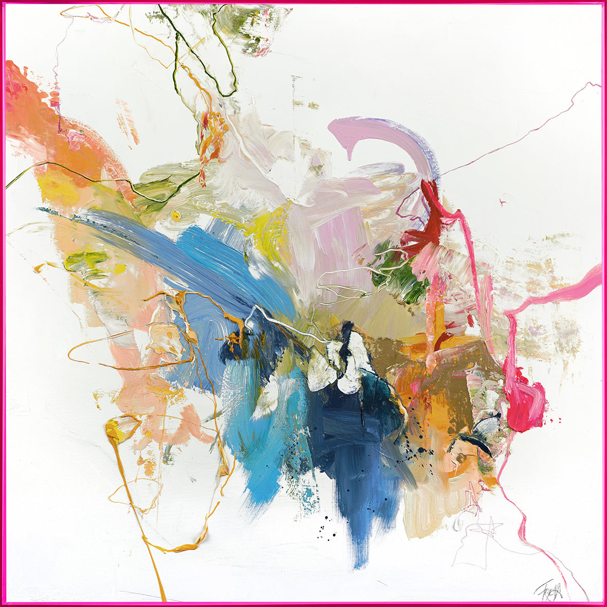 Bild mit Acrylrahmen 100x100cm
