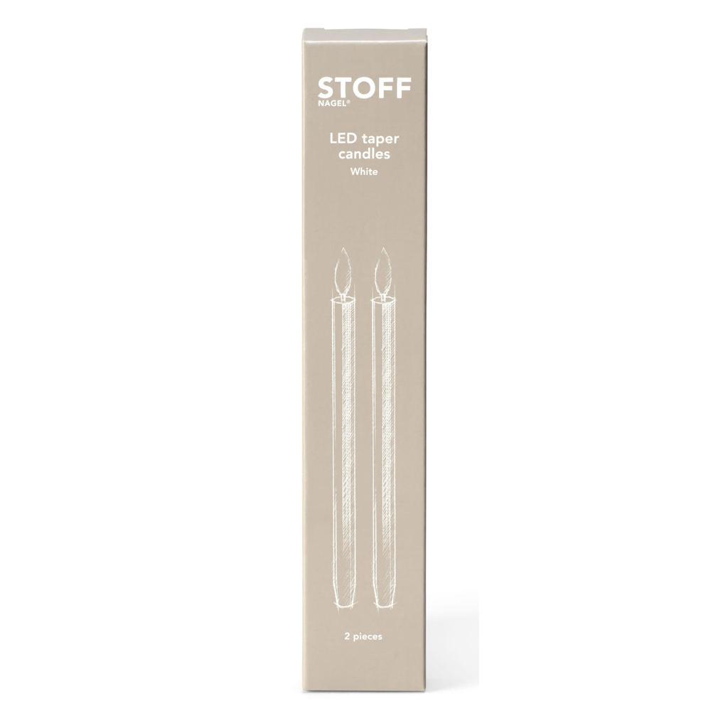 STOFF Nagel LED-Kerzen, 2 Stück Sand