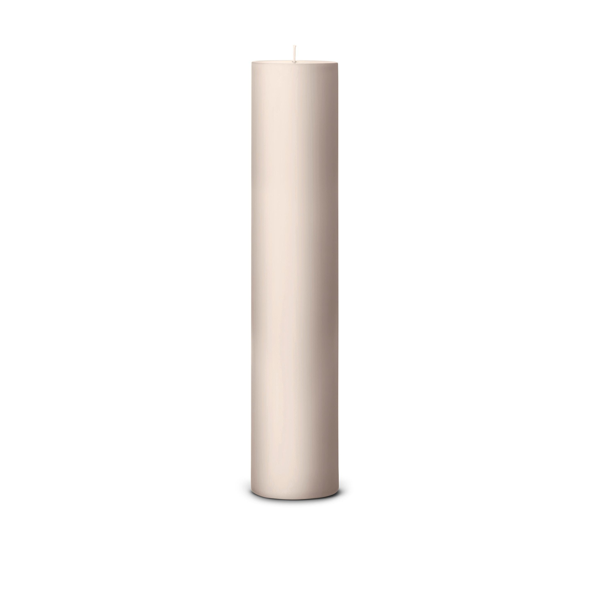 Stumpenkerze linen grey
