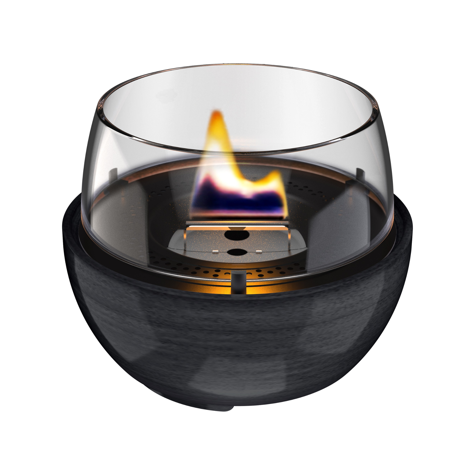 Tischfeuer Tulip 14 Reactive Glaze black
