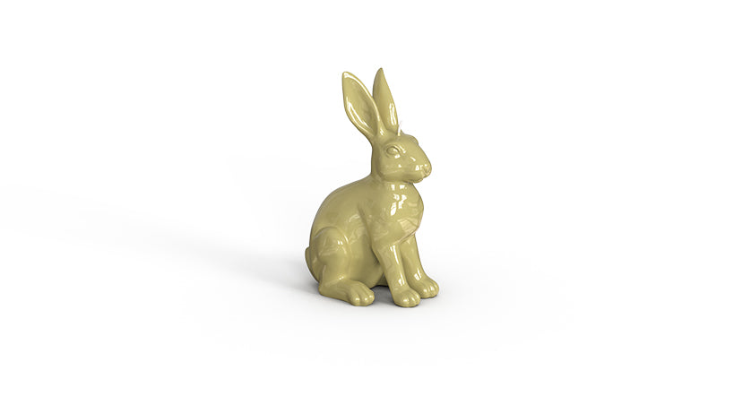 Hochglanzkerze Hase