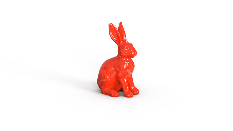 Hochglanzkerze Hase