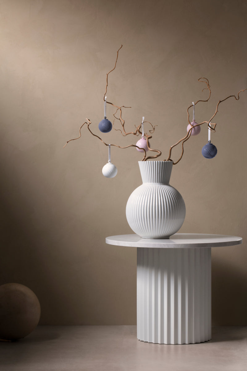 Lyngby Tura Vase weiß 34 cm