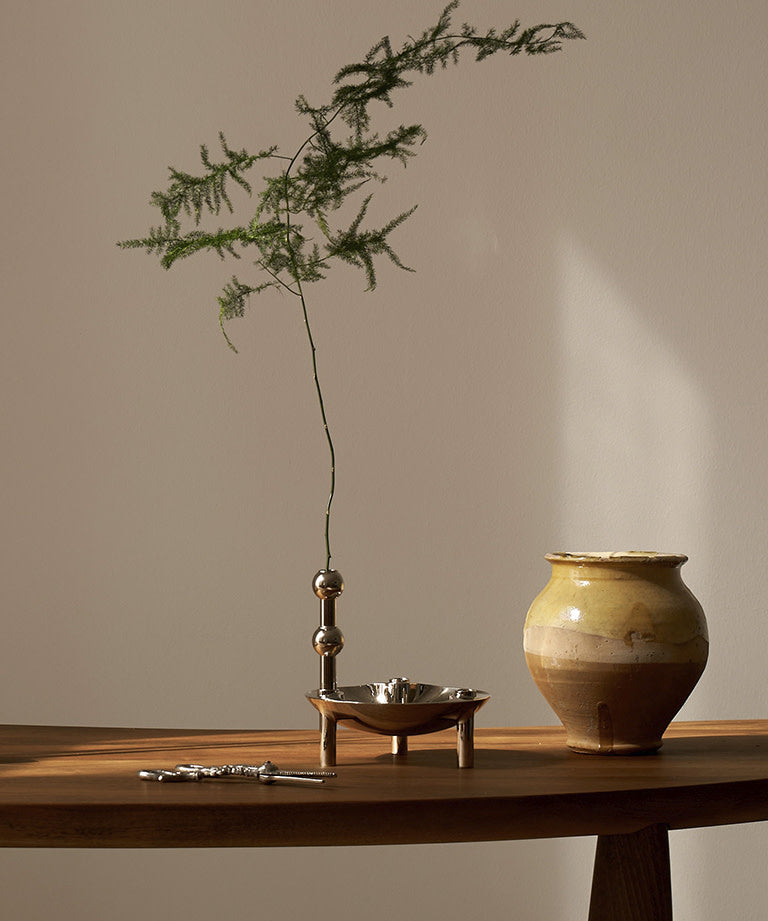 Stoff Nagel Vase