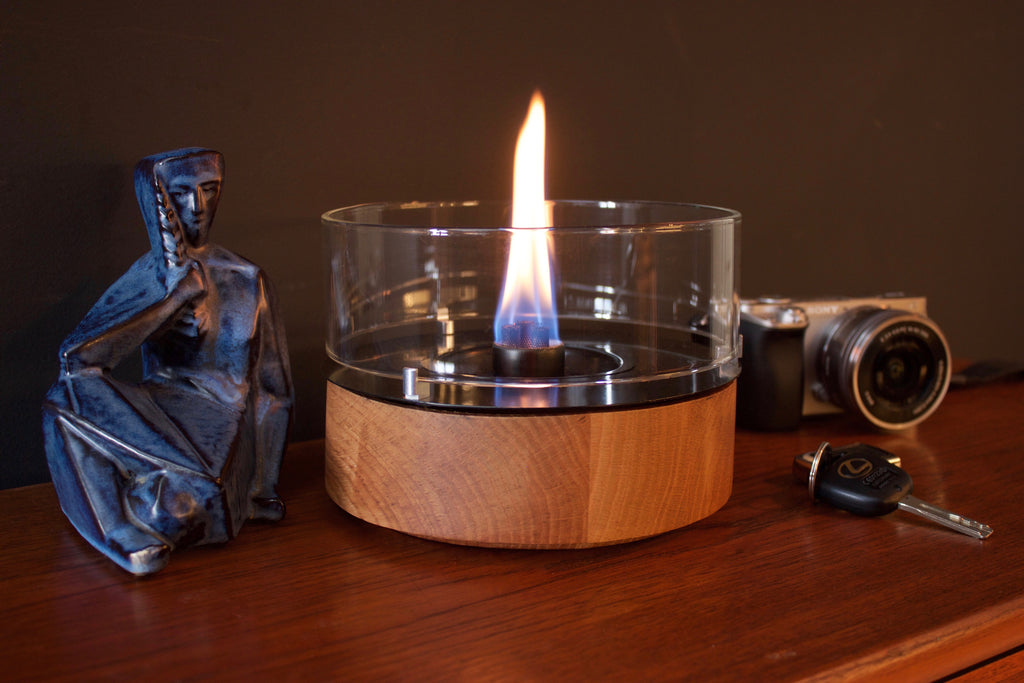 Tischfeuer Café 18 natural oak