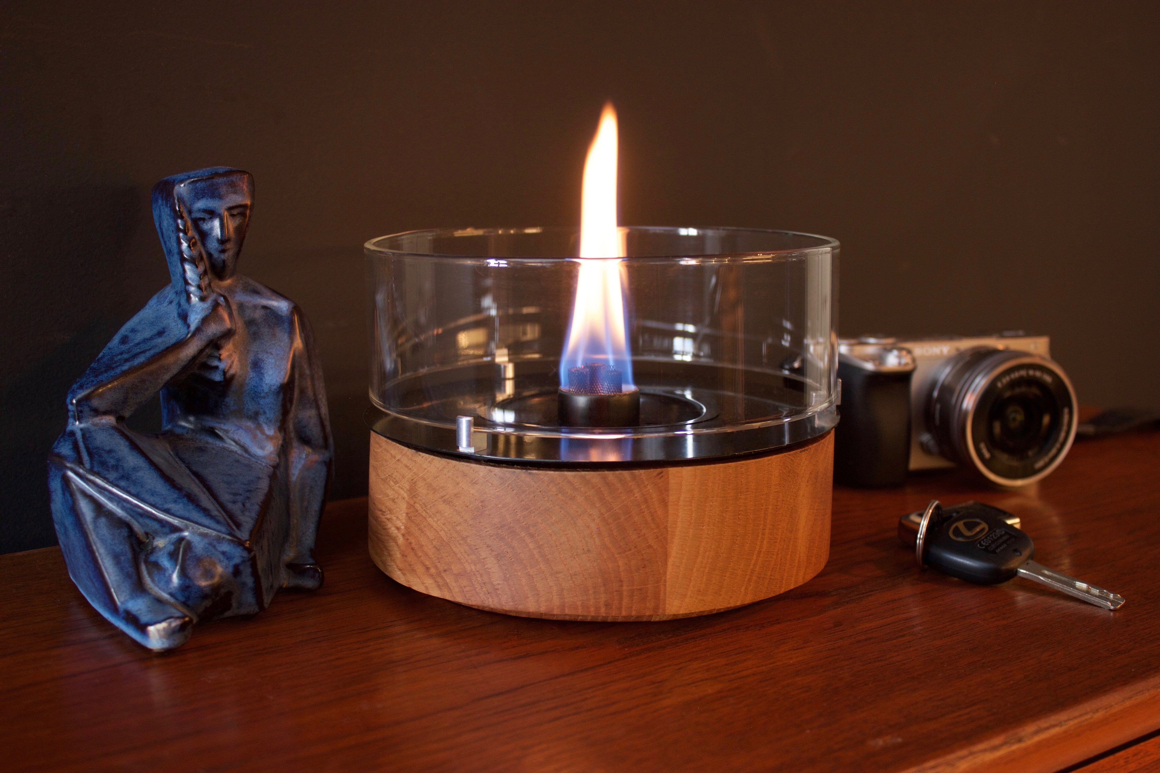 Tischfeuer Café 18 natural oak