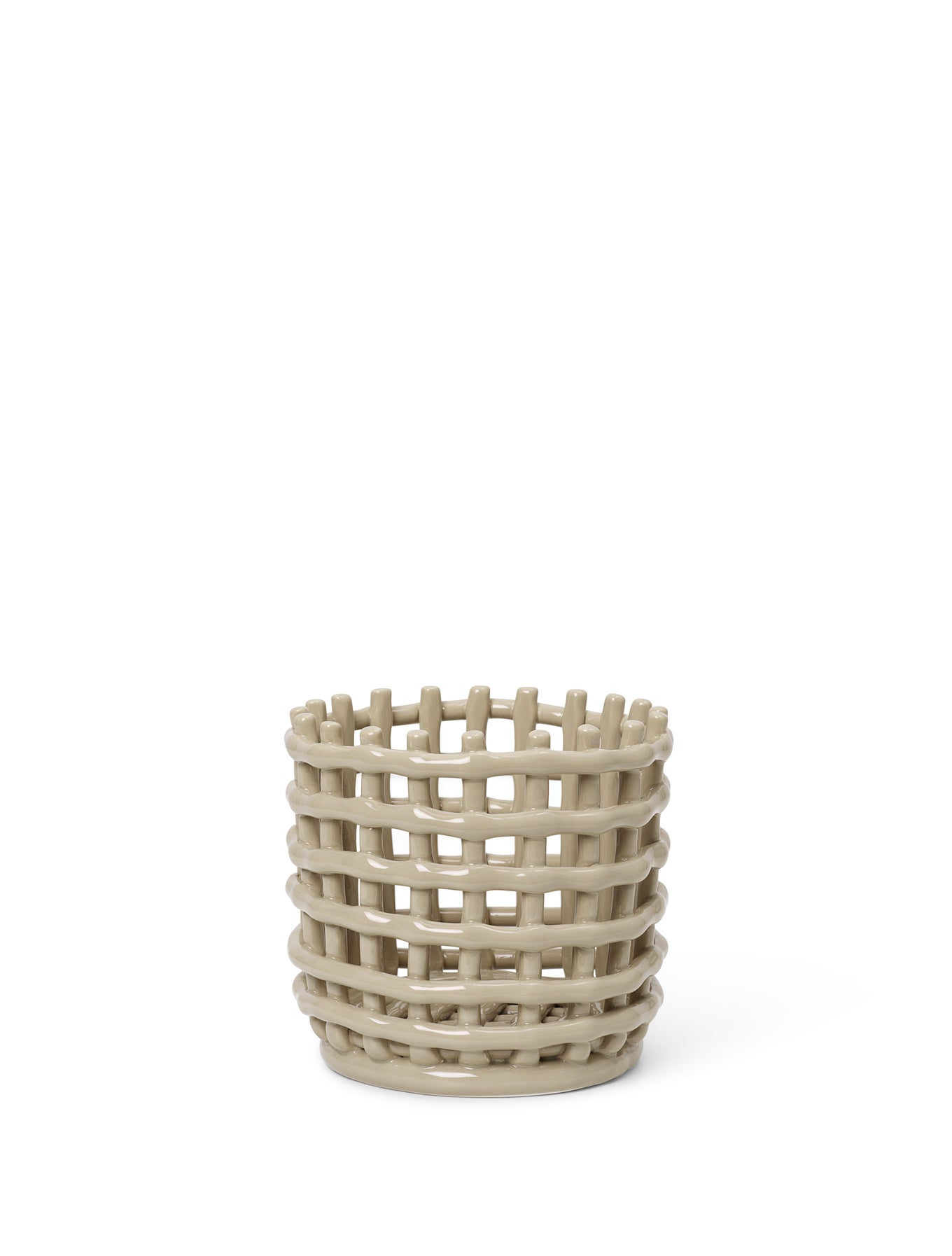 Ceramic Korb - Klein - Cashmere