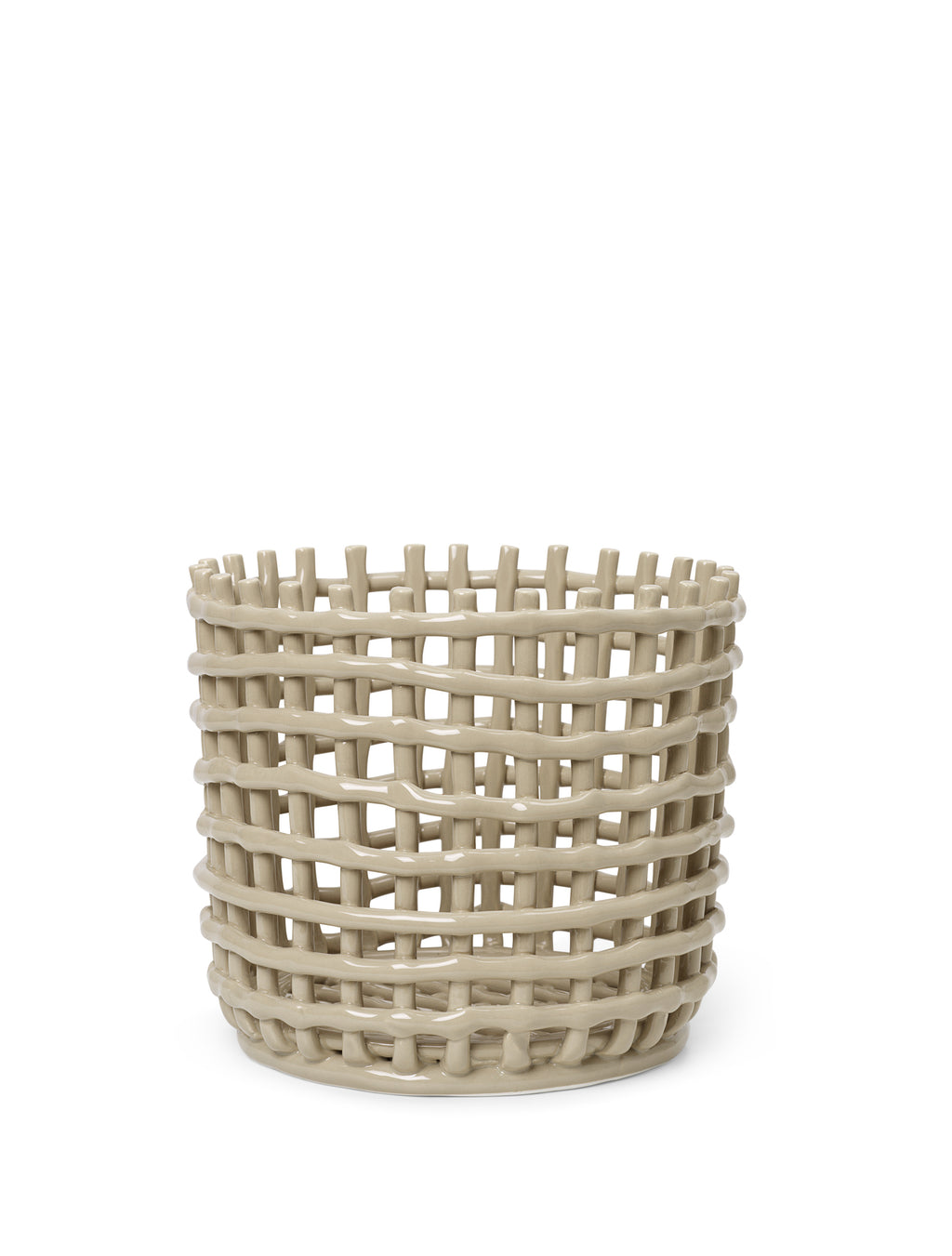Ceramic Korb - Groß - Cashmere