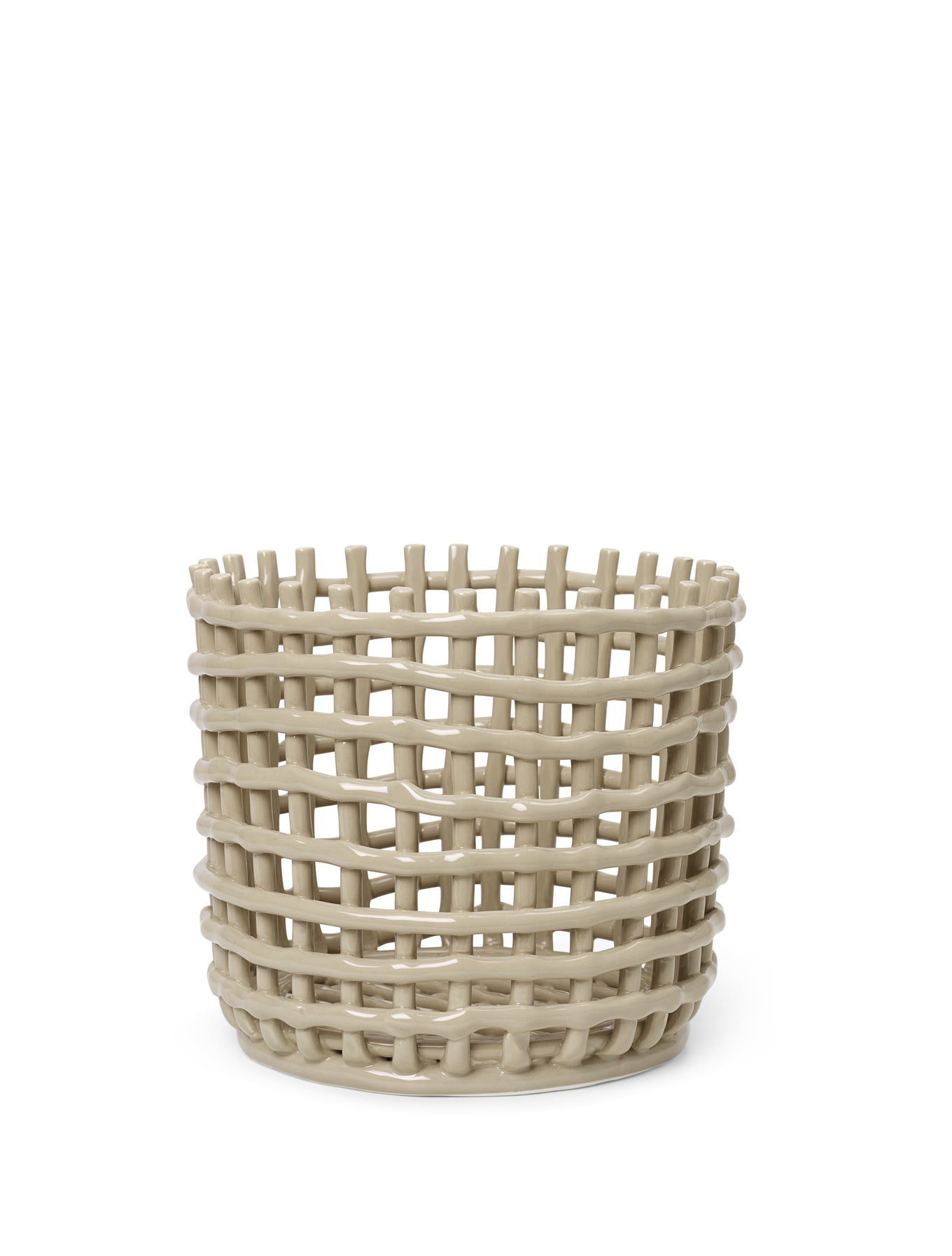 Ceramic Korb - Groß - Cashmere
