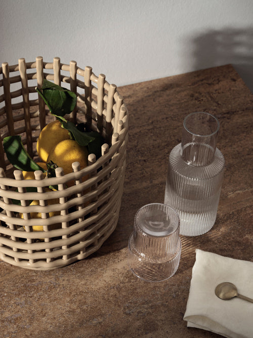 Ceramic Korb - Groß - Cashmere